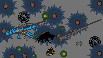 surviv.io 1 vs squad || awm-s + PKP  || class tank + perks scavenger || map cobalt