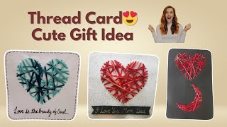 How to Make String Art Heart Frame 💙 |  Easy DIY #tutorial #diy #youtube #craft #viral #trending