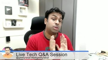 #121 Live Tech Q&A Session with Geekyranjit - 8 March