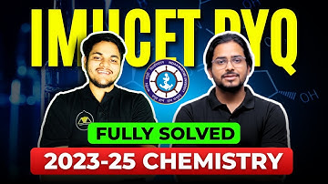 IMU-CET Chemistry 2023–2025 REAL PAPER Solved LIVE 🔥 | 100% Proof + Full Explanation