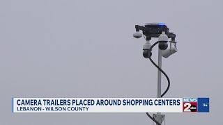 Camera trailers placed around shopping centers in Lebanon