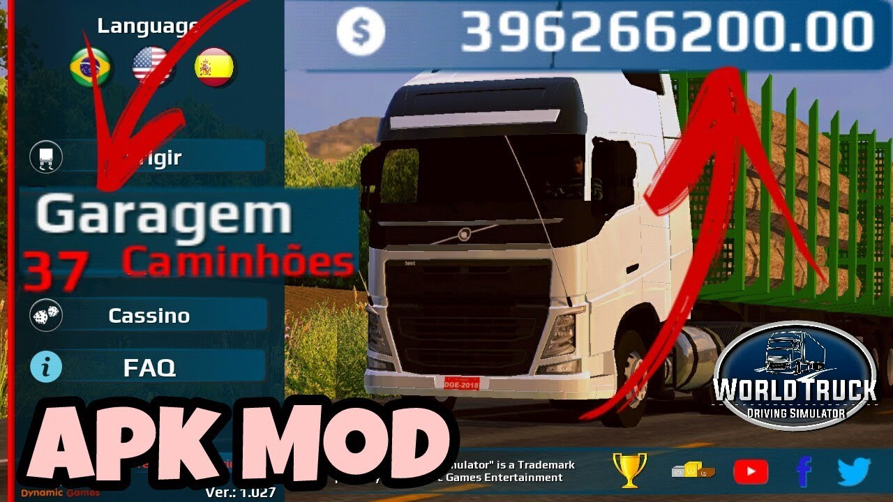 Truck Simulator 2018 : Europe Hack Versão 1.2.6 [Dinheiro Infinito] - SEM  ROOT 