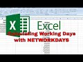Calculating Working Days with NETWORKDAYS