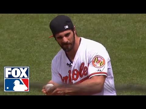 WWE Champ Seth Rollins Throws Out First Pitch Before Orioles Game