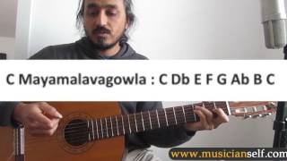 Find simple and complex (exact) chords for ragas: Mayamalavagowla malahari Bhairav