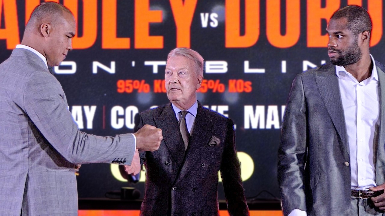 Daniel Dubois REFUSES FIST BUMP!! vs. Fabio Wardley | FACE OFF after Launch Press Conference
