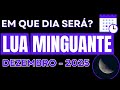 Data da LUA MINGUANTE para DEZEMBRO 2025 | Quando será Lua Minguante em DEZEMBRO 2025 🌙