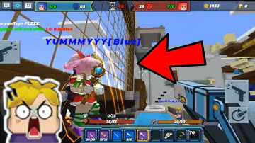 I Meet @YUMMMYY in Build And Shoot In Blockman go Adventure