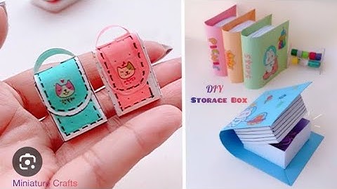 DIY Cute Miniature Crafts Idea | Easy Storage Box Front Page Design #diy