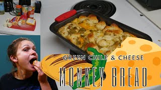 Green Chile & Cheese Monkey Bread | Pull Apart Bread | Biscuit Monkey Bread