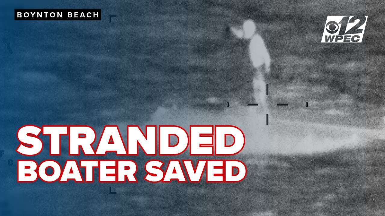 Stranded boater rescued by Coast Guard after boat capsizes off Florida ...