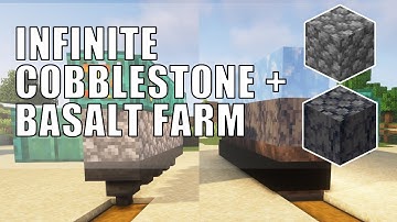Basalt & Cobblestone Generator Minecraft | Easy Minecraft Basalt and Cobblestone Farms Tutorial