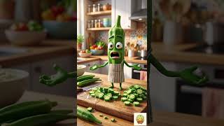 🥦 Bhindi vs Broccoli Hacks 🤯 Sticky Bhindi Gone & Hidden Insects OUT! #shortsfeed#fyp#kitchen