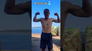 Bros face vs bros body💀 #fitness #shredded #physique