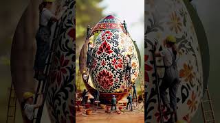 Easter Magic: Mini Workers Turn Eggs into Art!