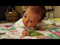 Isla Mae tummy time 4 weeks old 11 6 2017