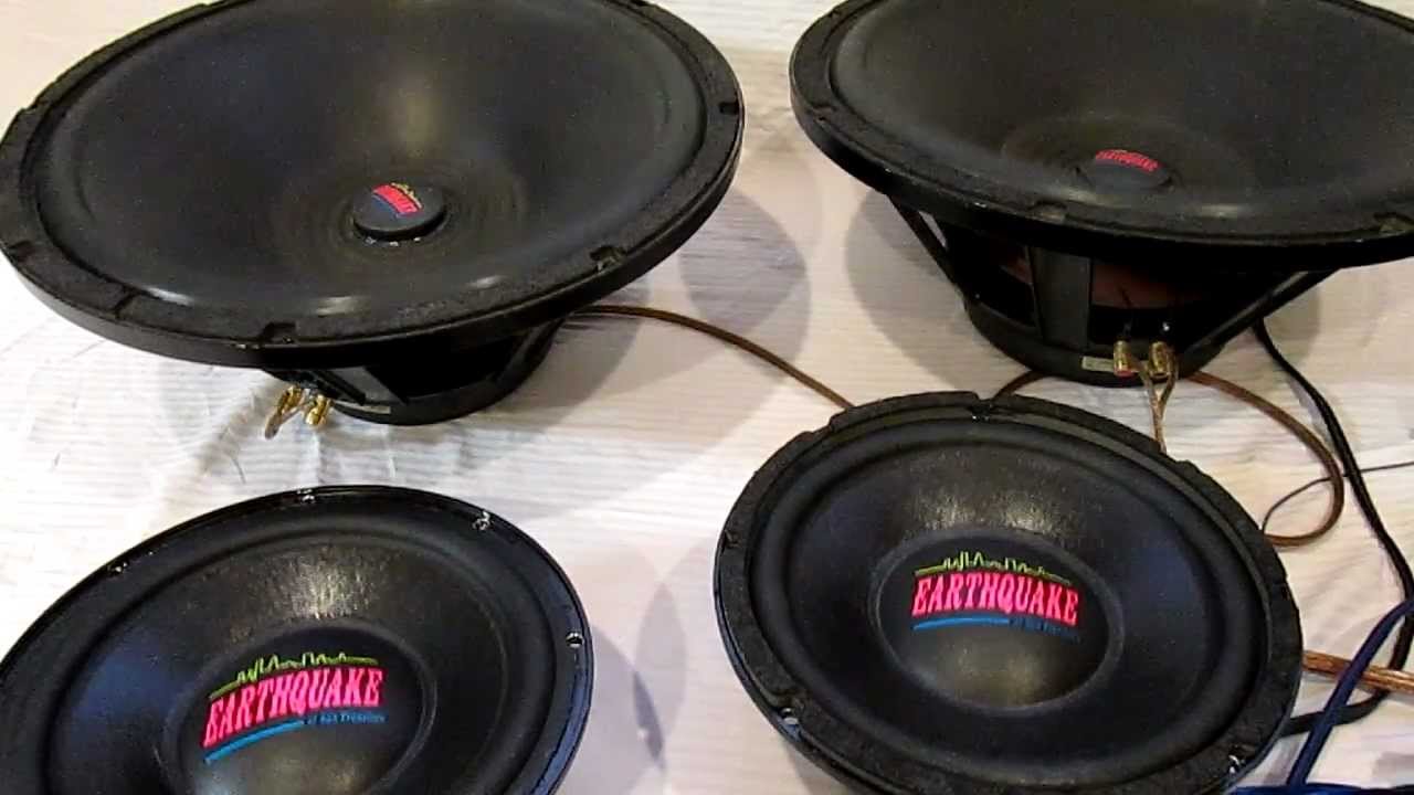 old school earthquake subwoofer