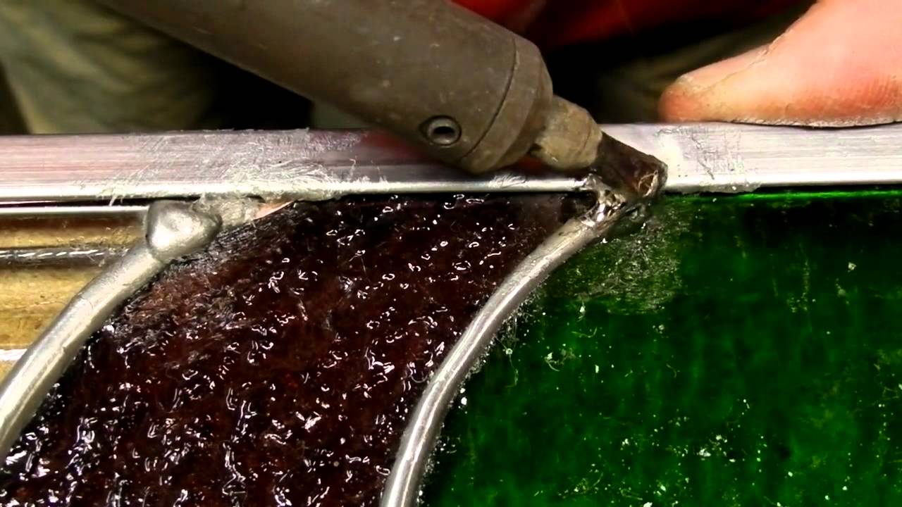 Stained Glass Project 001b Zinc Edging YouTube