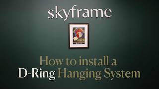 How to Install D-Rings for Picture Hanging | Step-by-Step Guide | Skyframe Guide | Pro Services