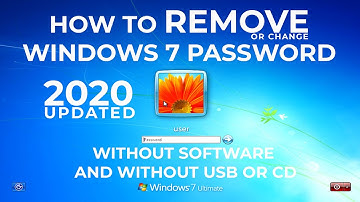 How to remove login password / Bypass or reset password windows 7/8/10   NO DOWNLOAD !!