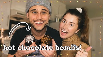 vlogmas day 3| making tiktok hot chocolate bombs with a professional chef