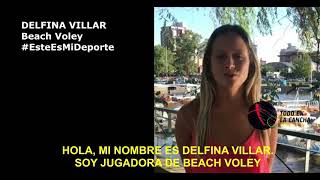 #EsteEsMiDeporte Delfina Villar #BeachVolley