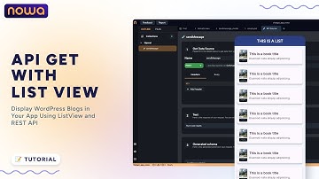 API GET and Listview tutorial | Display WordPress Blogs in Your App Using ListView and REST API
