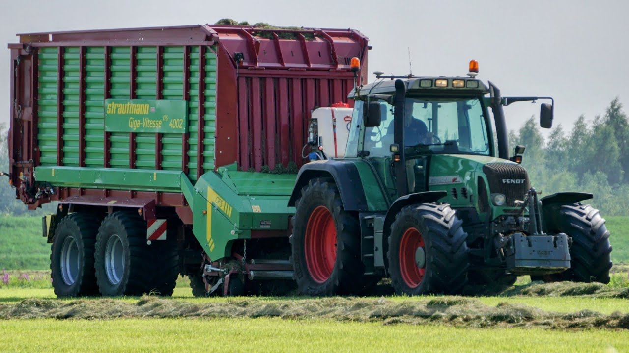 Grass Silage w/ Fendt vario 714 + Strautmann Giga-Vitesse CFS 4002| gras oprapen/inkuilen