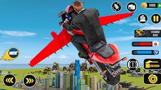 Best Flying Bike Simulator Game | Flying Motorbike Game | 4k Android Gameplay 2025 | King Game screenshot 3