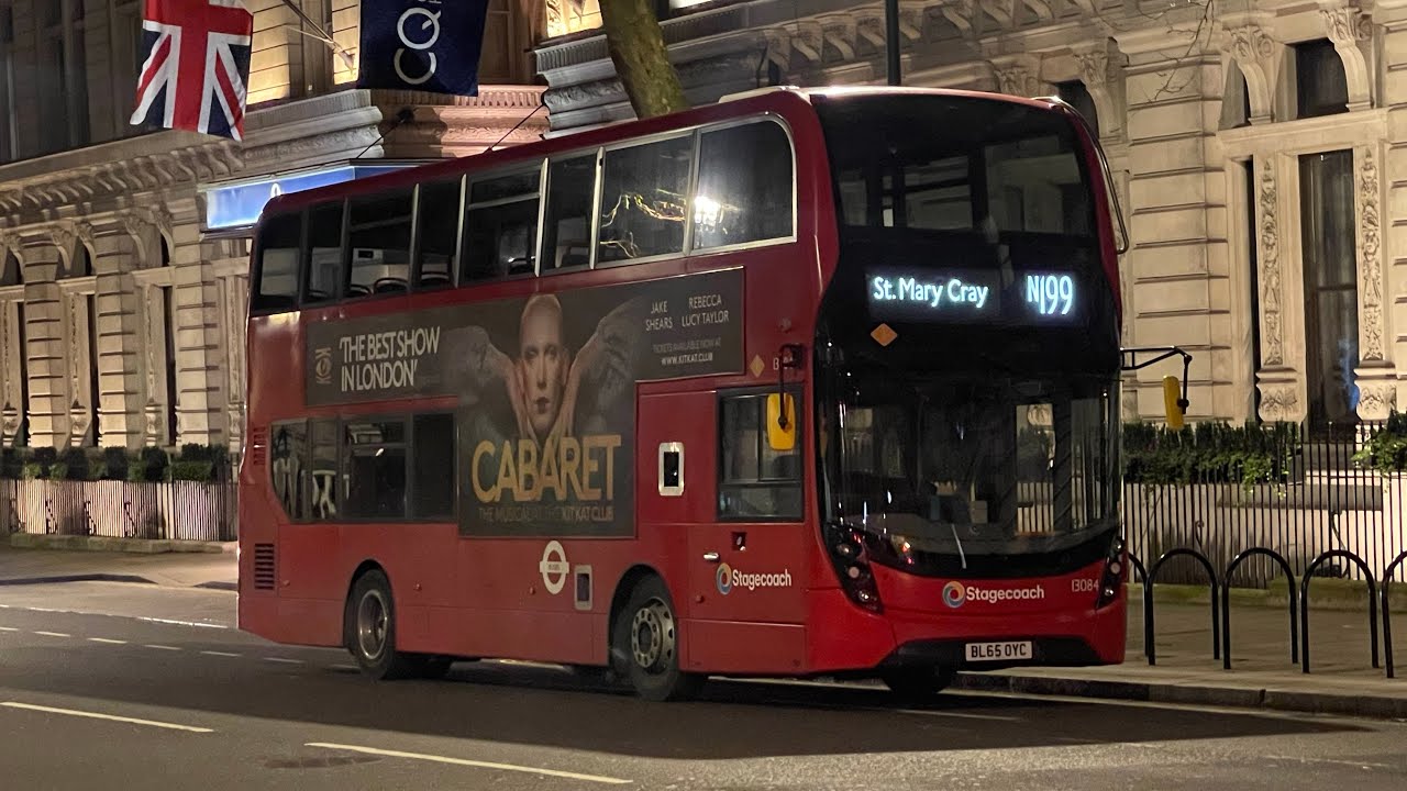 London Night Buses at Trafalgar Square | 30/12/2023