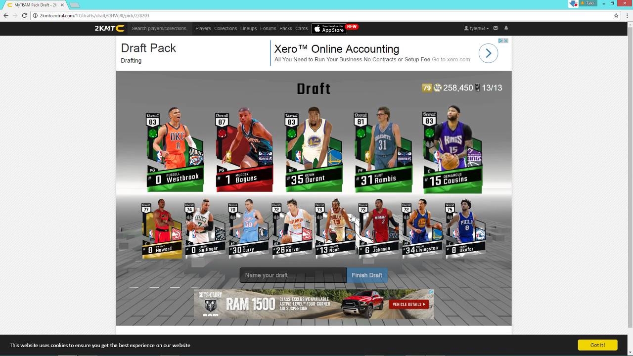 NBA 2K17 PACK OPENING SIM!