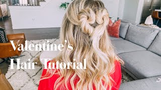 Easy Valentine&#39;s Hairstyle.  Romantic Hairstyles