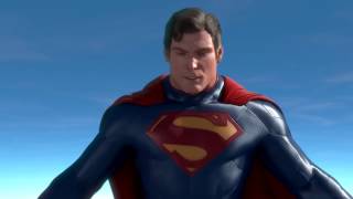 Christopher Reeve with 'New 52' Suit