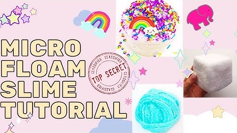 Micro Floam Slime Tutorial !! | Crunchy Slime !! | #SlimeClassroom | #3