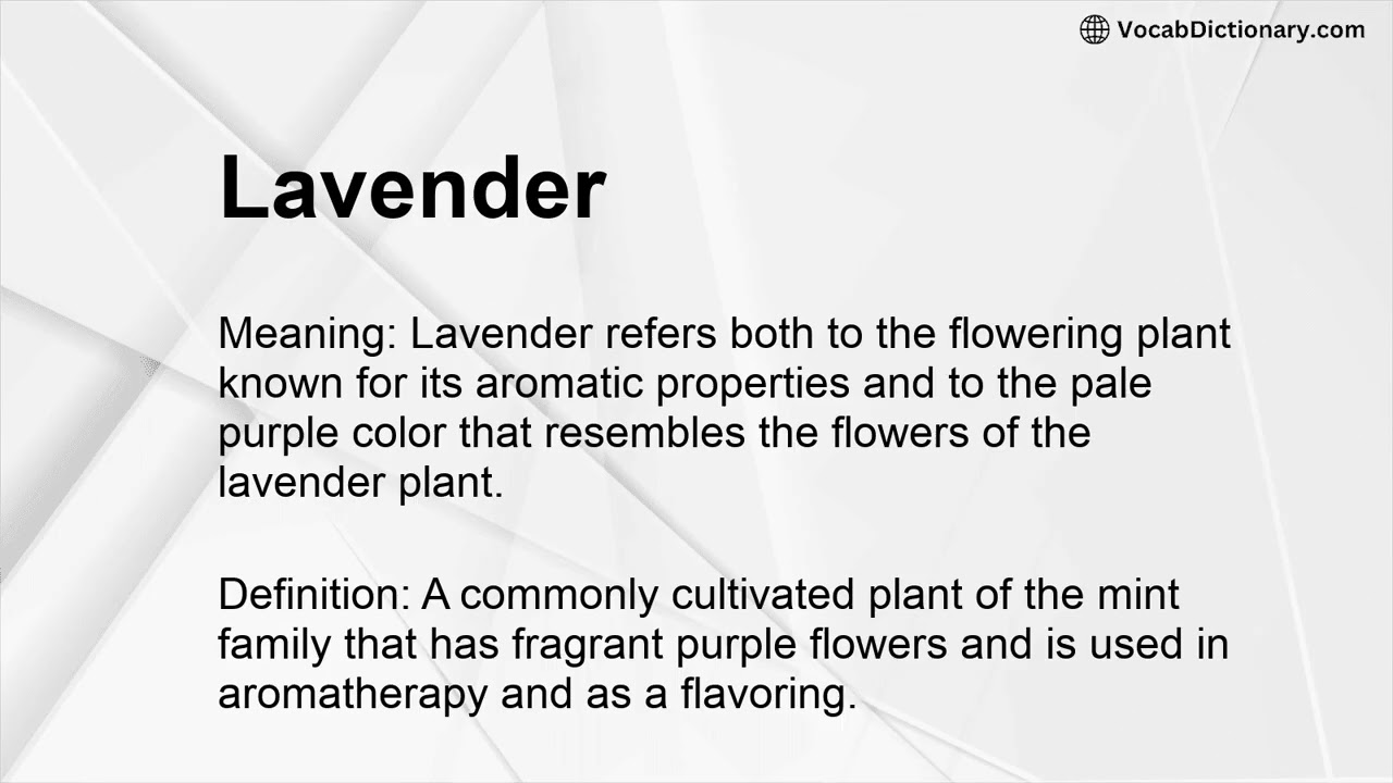 Lavender Meaning