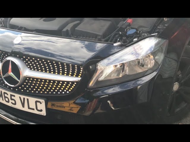 Mercedes A Class (W176) Dipped beam headlight bulb replacement. - YouTube