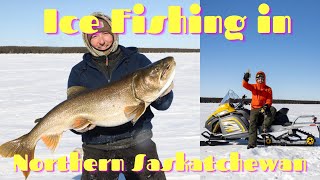 Catching monsters at Cree Lake Lodge
