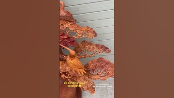 Bình Tùng hạc Phú quý gỗ hương ta cực đẹp