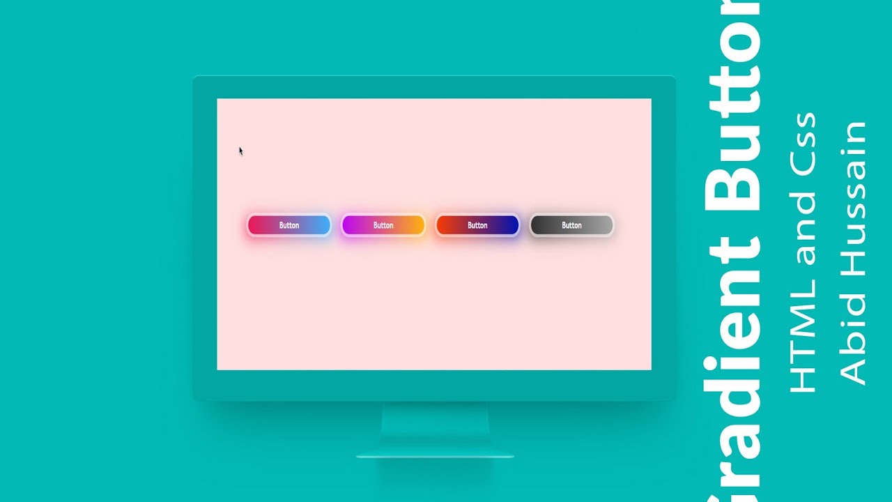 Gradient Buttons Using HTML and CSS - YouTube
