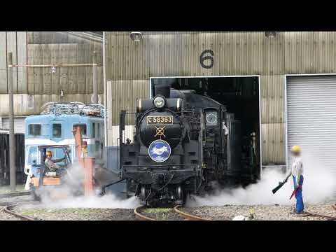【秩父鉄道】SL崩壊スターレイルエクスプレスことSLパレオエクスプレス　2023年６月3日　広瀬川原車両基地
