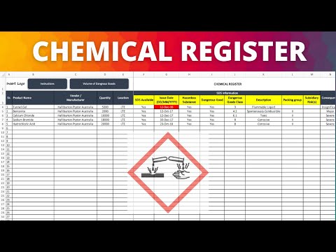 Hazardous Chemical Register How To Use ChemTool 
