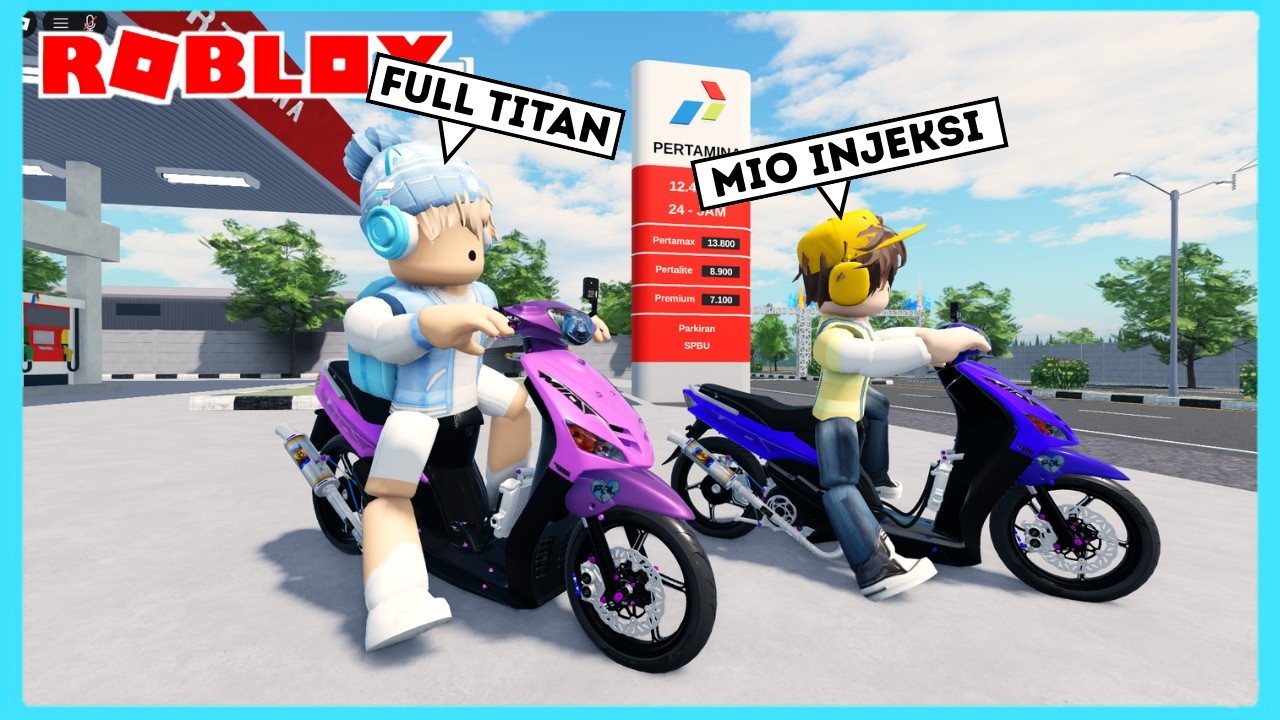 Bang Boy Dan Cio Balapan Motor Mio Injeksi Di Game Roblox Herex ...