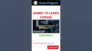 Games to Learn Coding ❤️.    | #shorts #coding #game #knowprogram