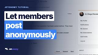 Full How to Let Members Post Anonymously in Jetonomy Update