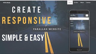 Build a Responsive Parallax Website Using HTML & CSS - Simple & Easy