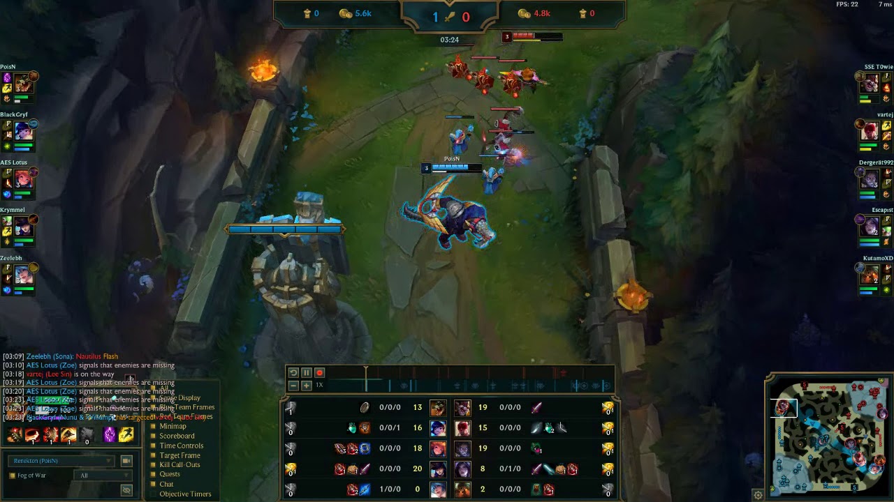 League of Legends S9 Nice flash Kled