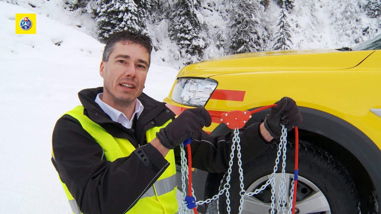 Chaînes à neige sur pneus d'été, fausse bonne idée - TCS Suisse