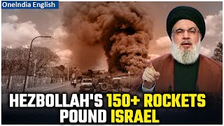 Hezbollah's 150-Rocket Blitz On Israel Fulfils Nasrallah's Prophecy; Israel in Chaos And Panic|Watch