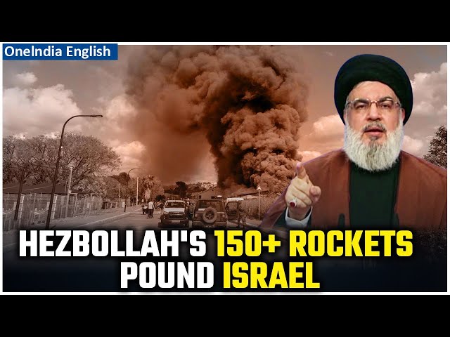 Hezbollah's 150-Rocket Blitz On Israel Fulfils Nasrallah's Prophecy; Israel in Chaos And Panic|Watch class=