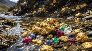 Wow ! a man digging and found the Biggest Gold Nugget Discovery at riverside !